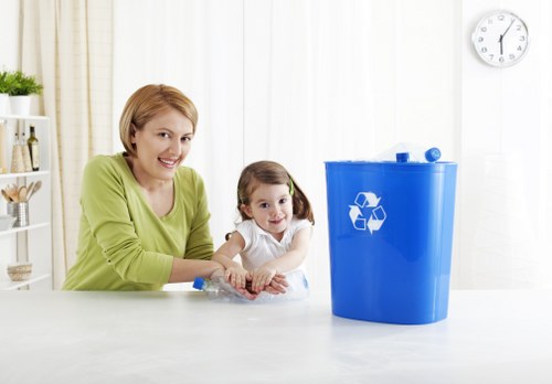 Professional waste clearance service in action
